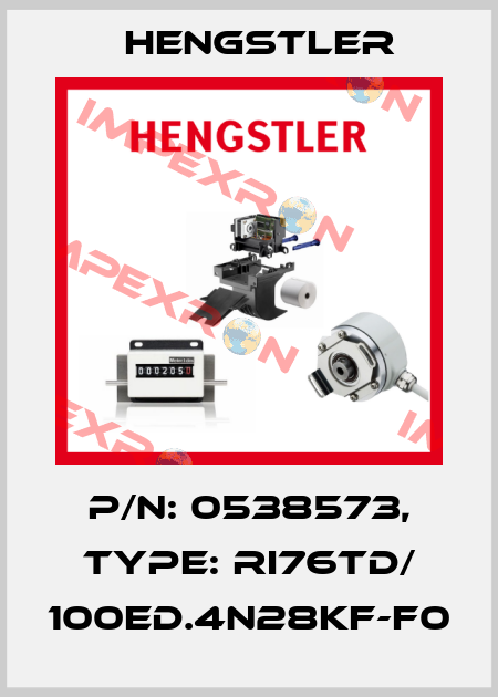 p/n: 0538573, Type: RI76TD/ 100ED.4N28KF-F0 Hengstler