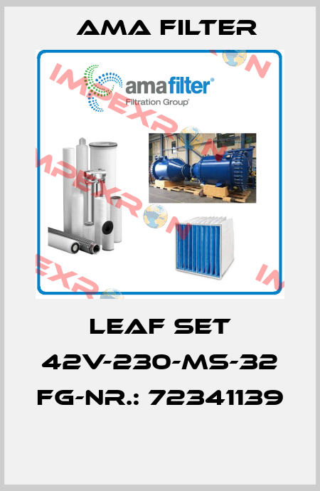 Leaf set 42V-230-MS-32 FG-Nr.: 72341139  Ama Filter