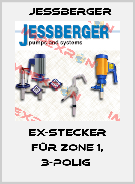 Ex-Stecker für Zone 1, 3-polig  Jessberger