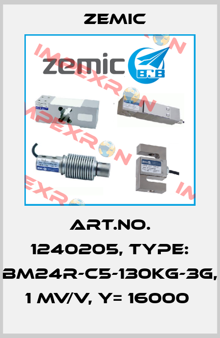 Art.No. 1240205, Type: BM24R-C5-130kg-3G, 1 mV/V, Y= 16000  ZEMIC
