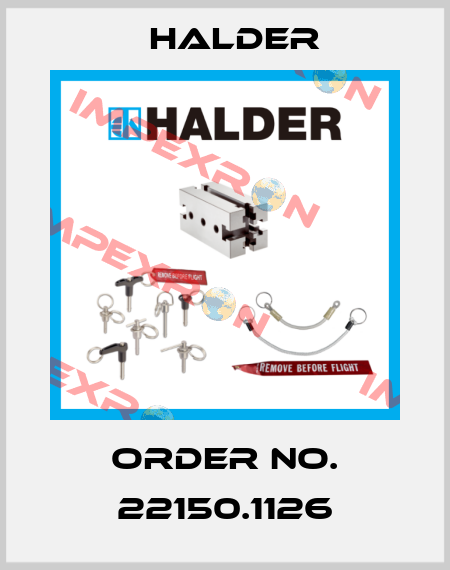 Order No. 22150.1126 Halder