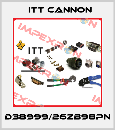 D38999/26ZB98PN Itt Cannon