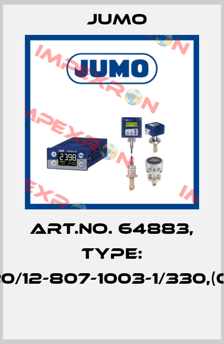 Art.No. 64883, Type: 902520/12-807-1003-1/330,(0..60°C)  Jumo