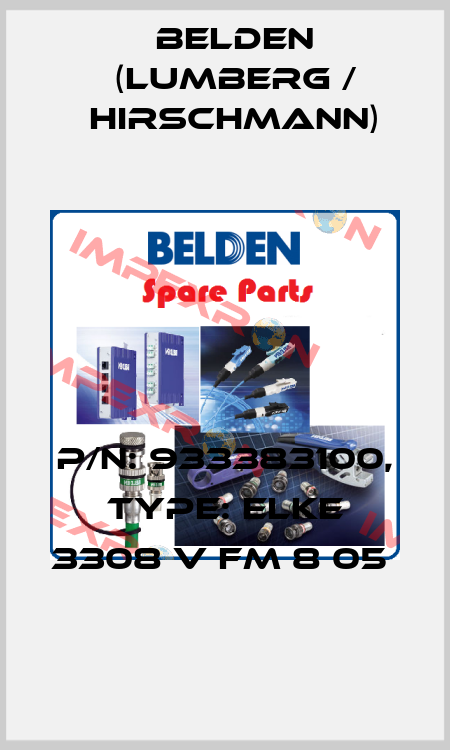 P/N: 933383100, Type: ELKE 3308 V FM 8 05  Belden (Lumberg / Hirschmann)