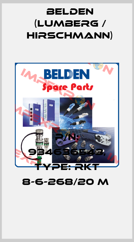 P/N: 934636543, Type: RKT 8-6-268/20 M  Belden (Lumberg / Hirschmann)