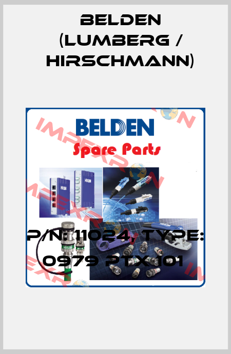 P/N: 11024, Type: 0979 PTX 101  Belden (Lumberg / Hirschmann)