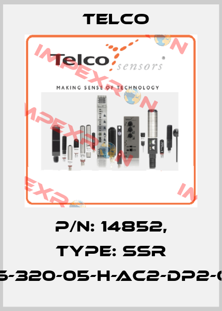p/n: 14852, Type: SSR 02-166-320-05-H-AC2-DP2-0.5-J12 Telco