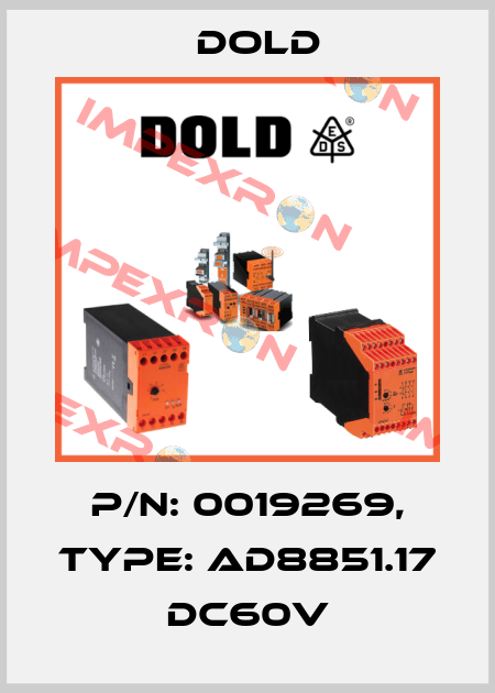 p/n: 0019269, Type: AD8851.17 DC60V Dold