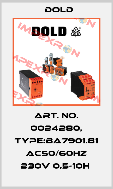 Art. No. 0024280, Type:BA7901.81 AC50/60HZ 230V 0,5-10H  Dold