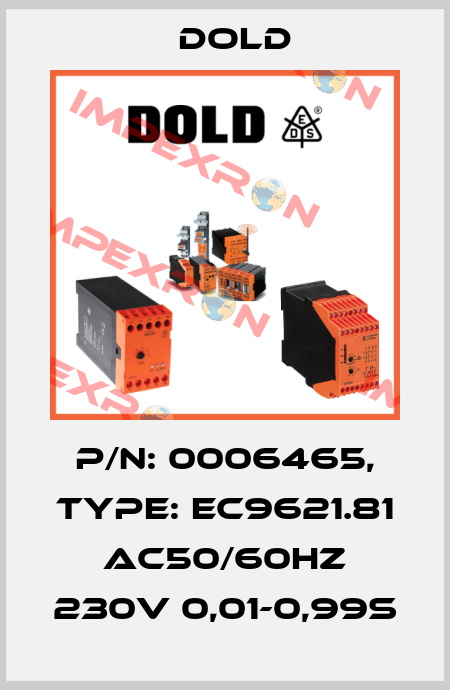 p/n: 0006465, Type: EC9621.81 AC50/60HZ 230V 0,01-0,99S Dold