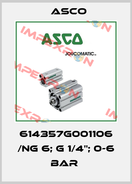 614357G001106 /NG 6; G 1/4"; 0-6 BAR  Asco