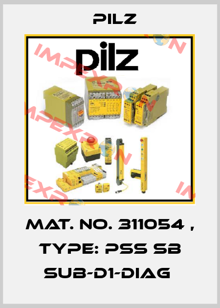 Mat. No. 311054 , Type: PSS SB SUB-D1-DIAG  Pilz