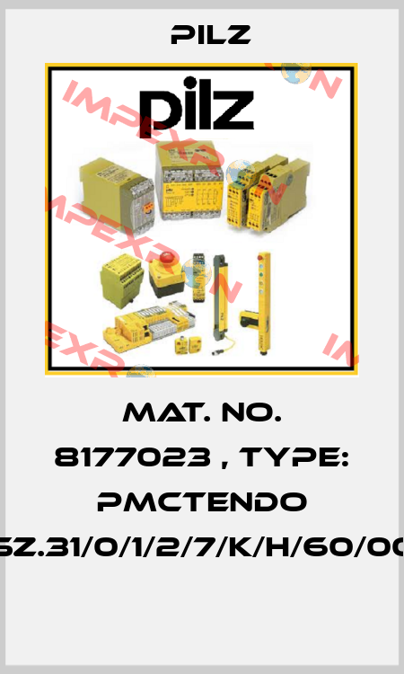 Mat. No. 8177023 , Type: PMCtendo SZ.31/0/1/2/7/K/H/60/00  Pilz