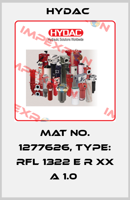 Mat No. 1277626, Type: RFL 1322 E R XX A 1.0  Hydac