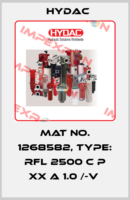 Mat No. 1268582, Type: RFL 2500 C P XX A 1.0 /-V  Hydac