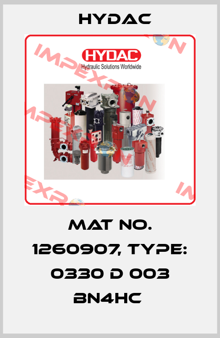 Mat No. 1260907, Type: 0330 D 003 BN4HC  Hydac