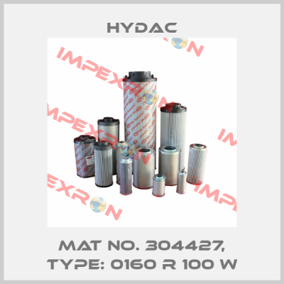 Mat No. 304427, Type: 0160 R 100 W Hydac