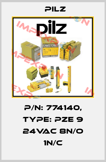 p/n: 774140, Type: PZE 9 24VAC 8n/o 1n/c Pilz