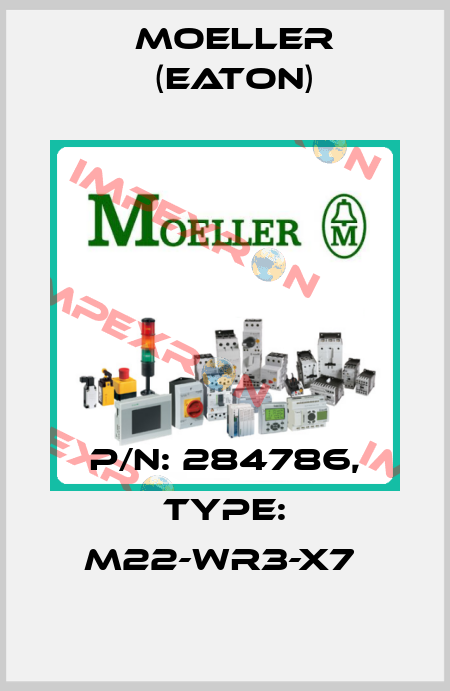 P/N: 284786, Type: M22-WR3-X7  Moeller (Eaton)