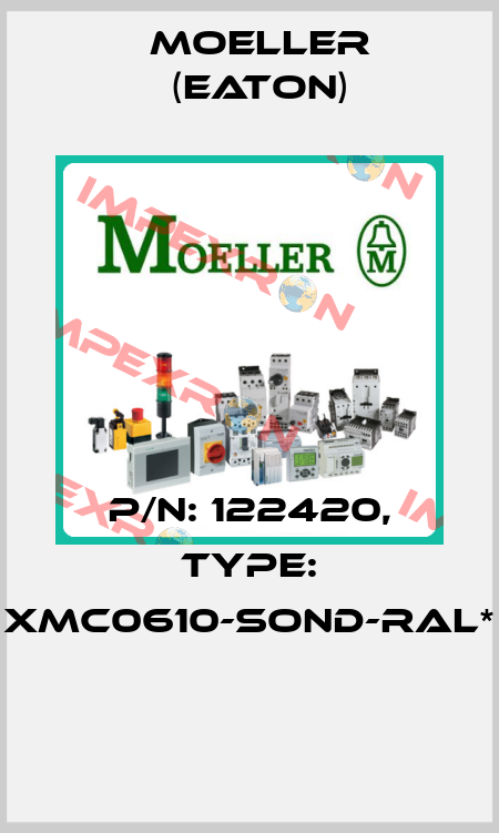 P/N: 122420, Type: XMC0610-SOND-RAL*  Moeller (Eaton)