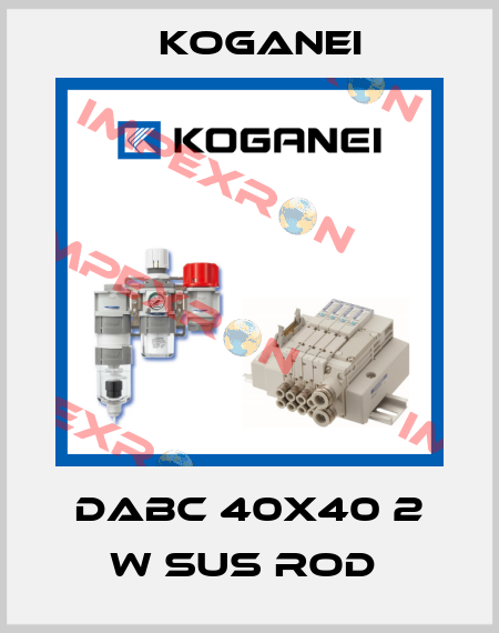 DABC 40X40 2 W SUS ROD  Koganei
