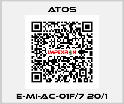 E-MI-AC-01F/7 20/1 Atos