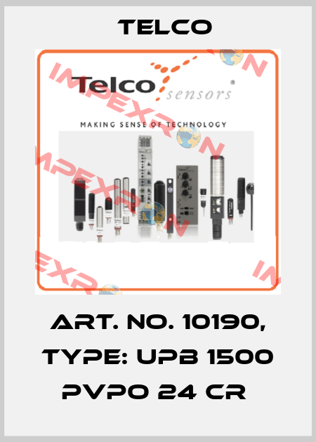 Art. No. 10190, Type: UPB 1500 PVPO 24 CR  Telco