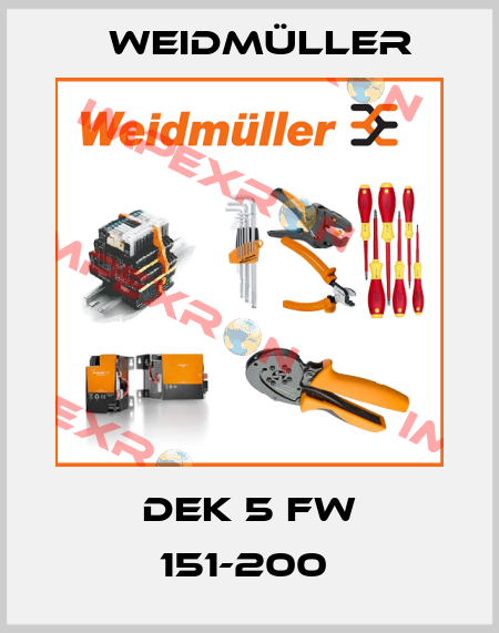 DEK 5 FW 151-200  Weidmüller