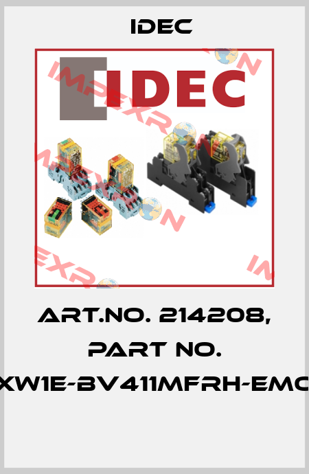 Art.No. 214208, Part No. XW1E-BV411MFRH-EMO  Idec