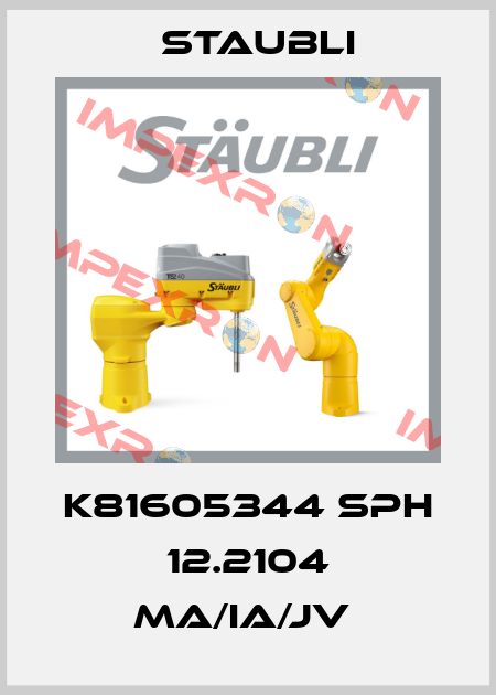 K81605344 SPH 12.2104 MA/IA/JV  Staubli