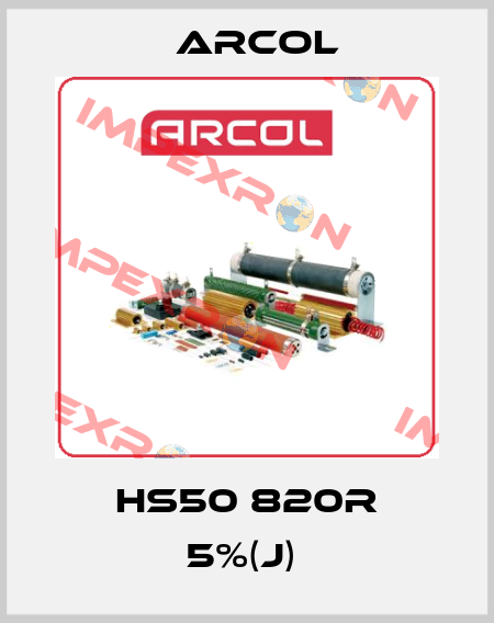 HS50 820R 5%(J)  Arcol