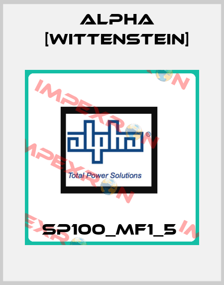 SP100_MF1_5  Alpha [Wittenstein]