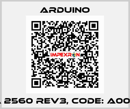 MEGA 2560 REV3, Code: A000067  Arduino