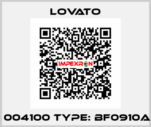 P/N: 004100 Type: BF0910A230 Lovato