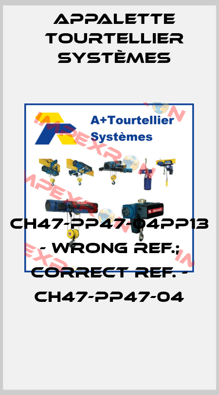 CH47-PP47-04PP13 - wrong ref.; correct ref. - CH47-PP47-04 Appalette Tourtellier Systèmes
