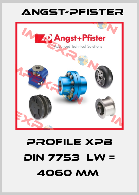 PROFILE XPB DIN 7753  LW = 4060 MM  Angst-Pfister