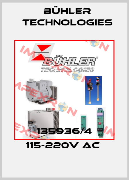 135936/4 115-220V AC  Bühler Technologies