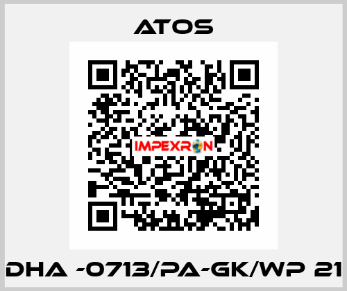DHA -0713/PA-GK/WP 21 Atos
