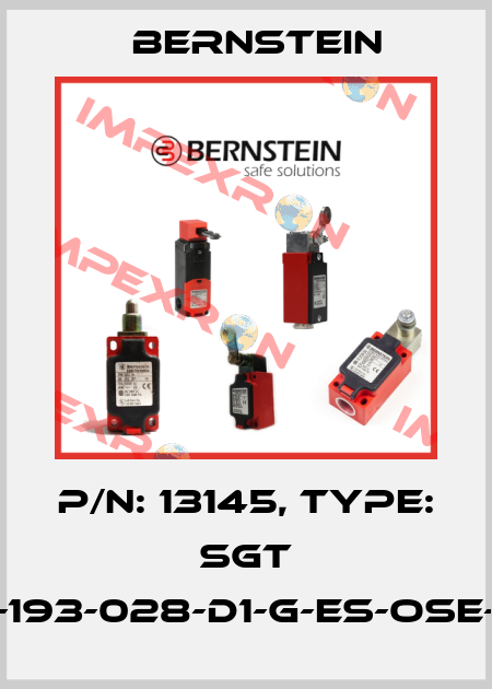 P/N: 13145, Type: SGT 15-193-028-D1-G-ES-OSE-15 Bernstein