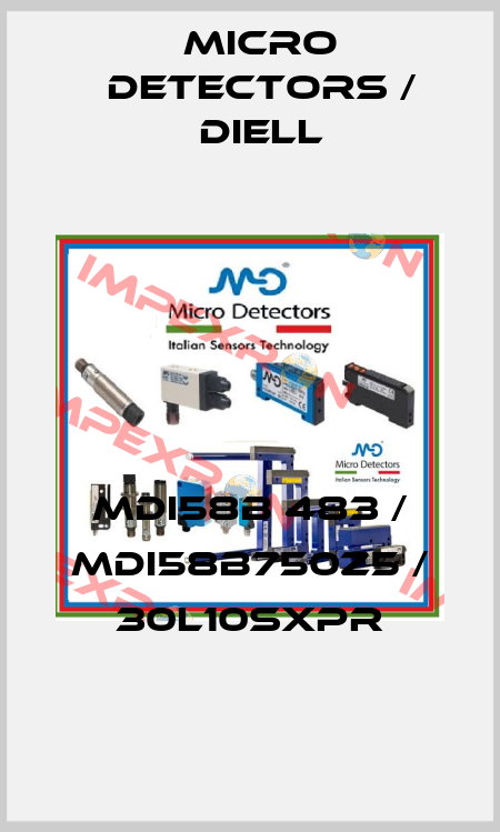 MDI58B 483 / MDI58B750Z5 / 30L10SXPR
 Micro Detectors / Diell