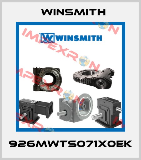926MWTS071X0EK Winsmith
