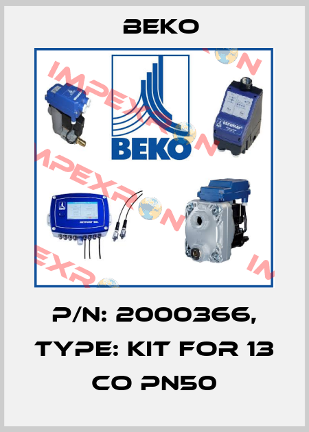 P/N: 2000366, Type: kit for 13 CO PN50 Beko