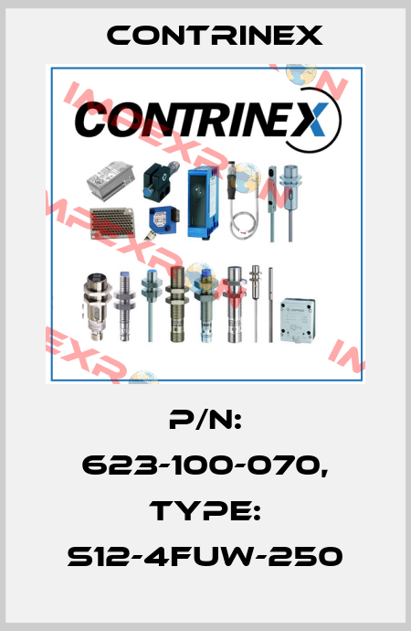 p/n: 623-100-070, Type: S12-4FUW-250 Contrinex
