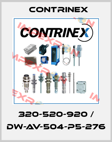 320-520-920 / DW-AV-504-P5-276 Contrinex
