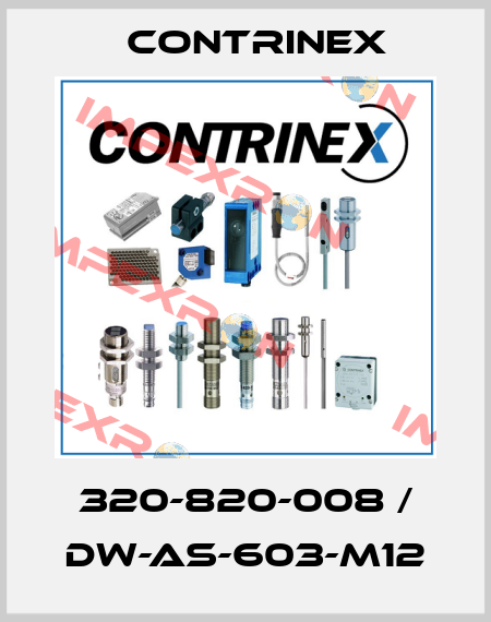 320-820-008 / DW-AS-603-M12 Contrinex