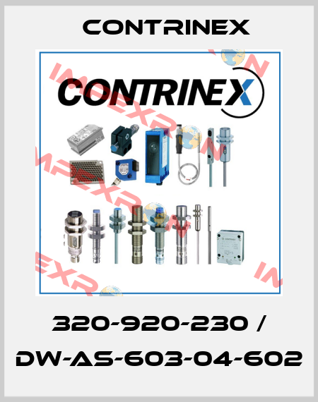 320-920-230 / DW-AS-603-04-602 Contrinex