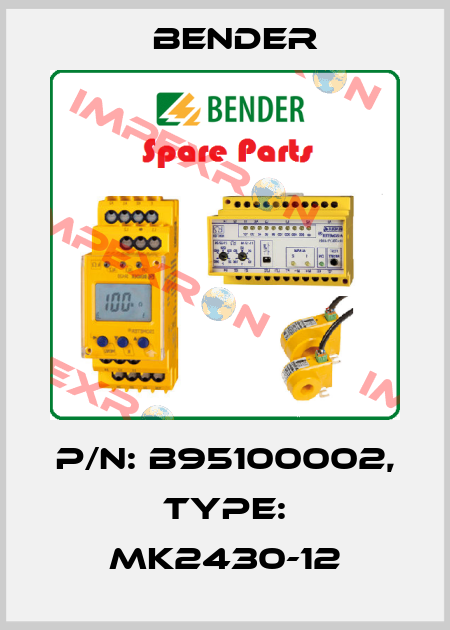 p/n: B95100002, Type: MK2430-12 Bender