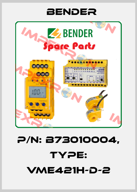 p/n: B73010004, Type: VME421H-D-2 Bender