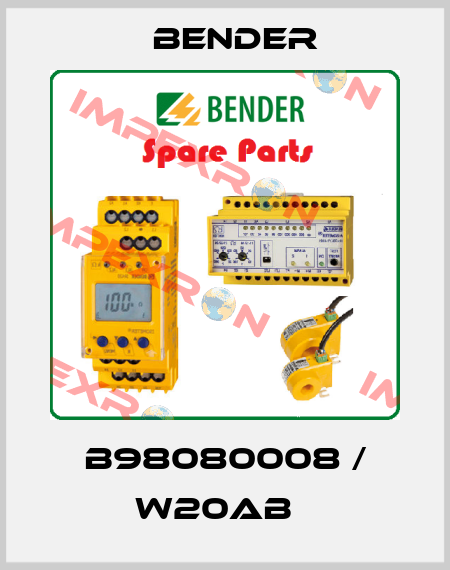 B98080008 / W20AB   Bender