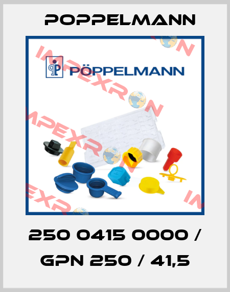 250 0415 0000 / GPN 250 / 41,5 Poppelmann